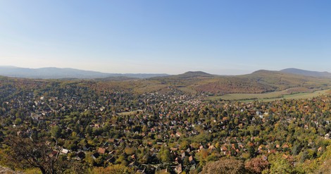 Csobánka ősszel - panorámafotó