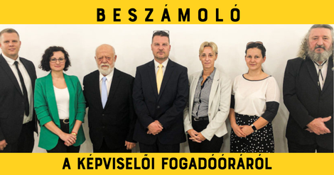 Beszámoló a képviselői fogadóóráról